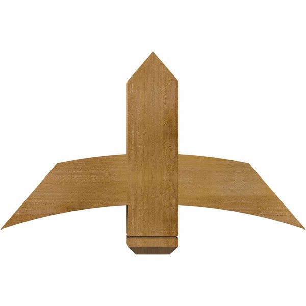 Ekena Millwork Bellingham Rough Sawn Timber Gable Bracket, Western Red Cedar, 36"W x 21"H x 6"D x 6"F, 14/12 Pitch GBW036X21X0606BEL00RWR - main